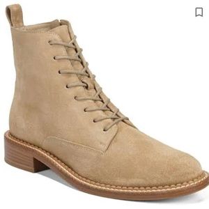 VINCE suedes brown lace-up boots
